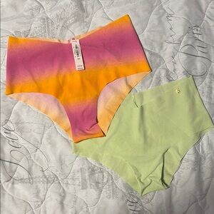Victoria's Secret Cheeky Ombré and Neon Panties Set.  Sz M